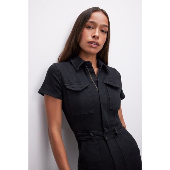 Good American Fit for Success Denim Jumpsuit - Picture 3 of 7